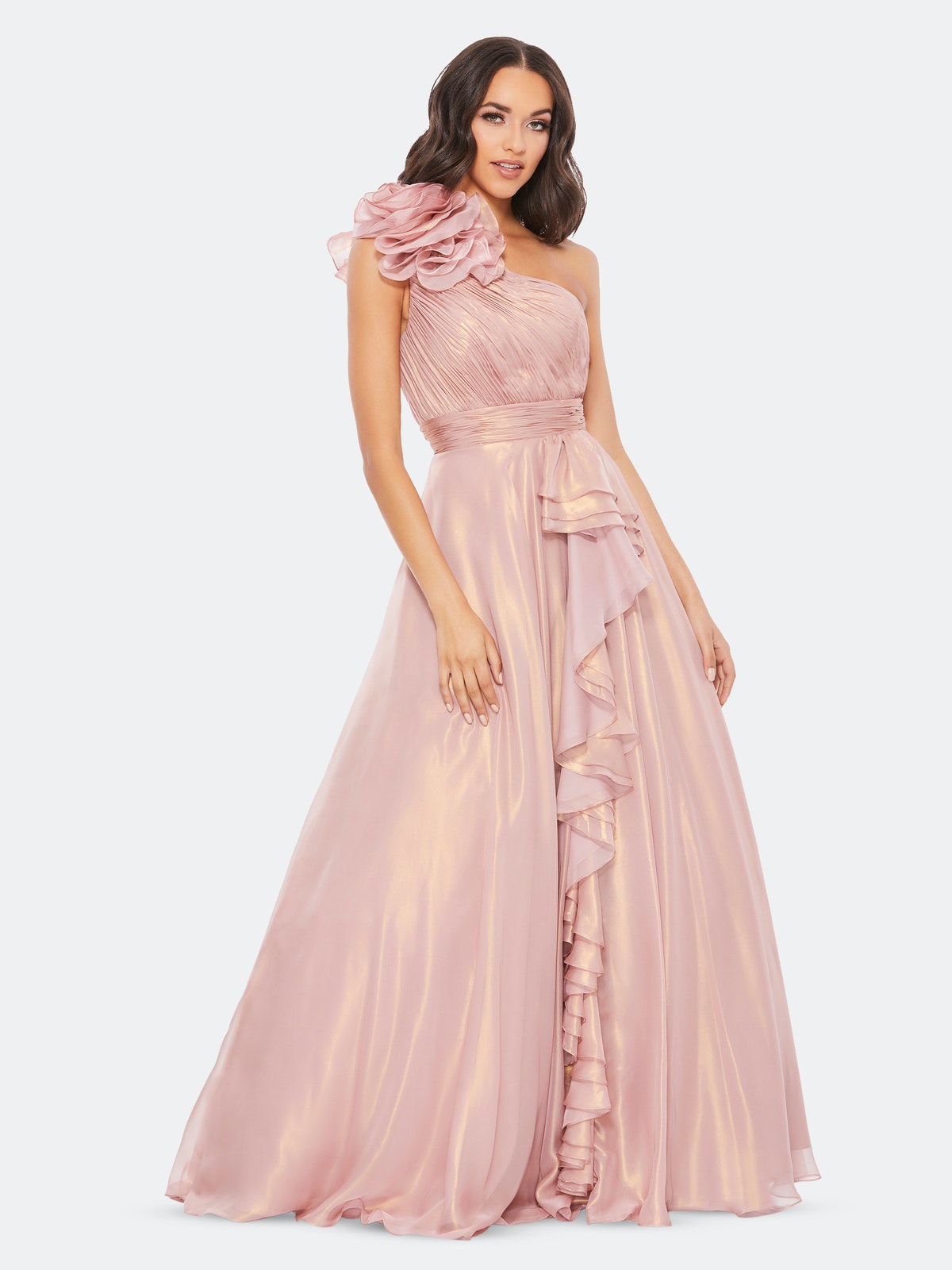 Rose Gold Mac Duggal Gown